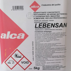 DISINFETTANTE LEBENSAN TANICA 5L ALCA COD. ALC1065