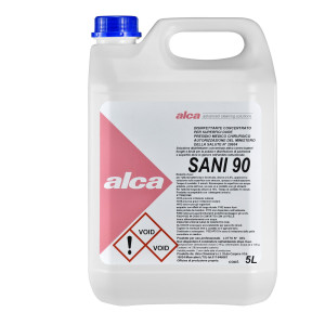 DISINFETTANTE CONCENTRATO BATTERICIDA E FUNGICIDA SANI90 TANICA 5LT ALCA COD. ALC1209