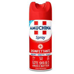 AMUCHINA SPRAY DISINFETTANTE PER AMBIENTI OGGETTI E TESSUTI 400ML COD. 419800