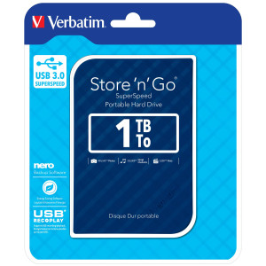 UBS PORTATILE STORE 'N' GO 1TB USB 3.0 BLUE (9.5MM DRIVE) COD. 53200
