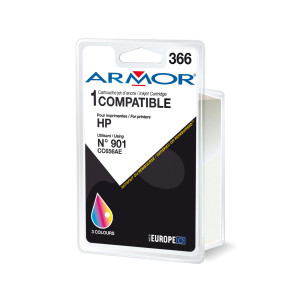 ARMOR CARTUCCIA A COLORI PER HP OFFICEJET J4524, J4535, J4580, J4624, J4660 18ML COD. K20277OW