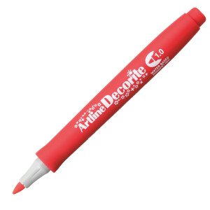 MARCATORE DECORITE PUNTA TONDA 1.0MM ROSSO ARTLINE COD. A EDF-1/R