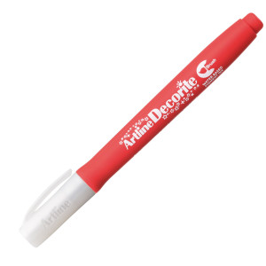 MARCATORE DECORITE PUNTA PENNELLO ROSSO ARTLINE COD. A EDF-F/R