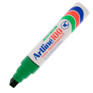 MARCATORE ARTLINE A 100 PERMANENTE PUNTA SCALPELLO JUMBO VERDE COD. A100V