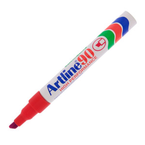 MARCATORE ARTLINE A 90 PERMANENTE PUNTA SCALPELLO ROSSO COD. A90R