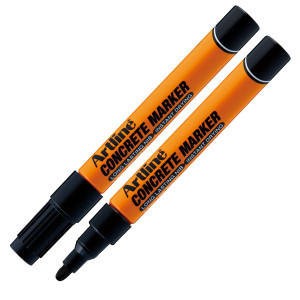MARCATORE PERMANENTE SPECIALE PER CEMENTO E MATTONI P. TONDA 1,5MM NERO ARTLINE COD. ACRM/N