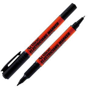 MARCATORE PERMANENTE A DOPPIA PUNTA 0,4 E 1,0 MM PER ELETTRICISTI NERO ARTLINE COD. AELFT/N