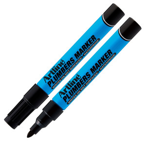 MARCATORE PERMANENTE SPECIALE PER IDRAULICA ARTLINE PUNTA 1,5MM TONDA NERO COD. APLM/N