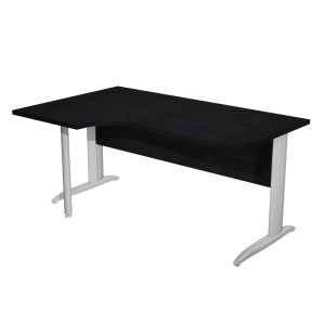 SCRIVANIA COMPACT SX 160X60/80/100CM NERO VENATO FRASS. F. VERN. EFF.CROMO EASY COD. 009K211-AR-8