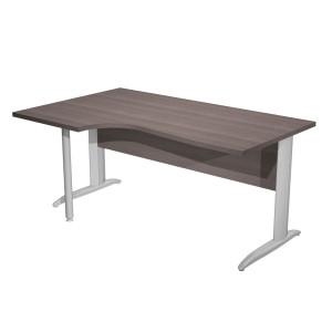 SCRIVANIA COMPACT SX 160X60/80/100CM FRASSINO TOSC. F. EFFETTO CROMO EASY COD. 009K211-AR-F