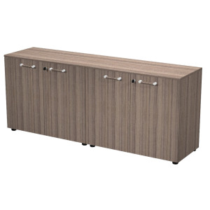 COPPIA MOBILI BASSI CON ANTE ELEGANCE 180X45,3X75HCM NOCE TOSCANO COD. 230C-62-67/N