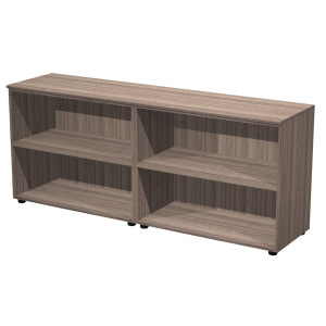 COPPIA MOBILI BASSI ELEGANCE 180X45,3X75HCM NOCE TOSCANO COD. 230C-62/N