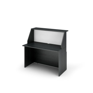 MODULO RECEPTION SOPRALZO+DESKTOP 120X76X117CM NERO VEN. /BIANCO - PRESTIGE