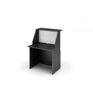 MODULO RECEPTION SOPRALZO+DESKTOP 80X76X117CM NERO VEN. /BIANCO - PRESTIGE