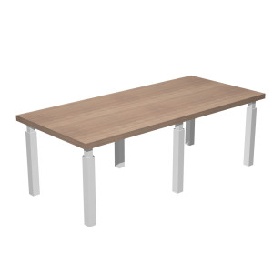 TAVOLO RIUNIONE 220X100CM PRESTIGE QUADRO CILIEGIO ARABIS/BIANCO COD. 905/G/K/AM