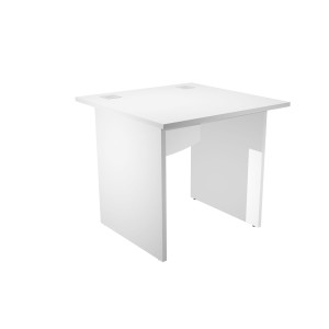 SCRIVANIA OPERATIVA FIANCHI MELAMINICO 80X80CM LARGH.73CM BIANCO AGORA' BASIC COD. JPB80/3