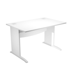 SCRIVANIA OPERATIVA FIANCHI A L MELAMINICO 120X80CM H73CM BIANCO AGORA' BASIC COD. JPL120/3