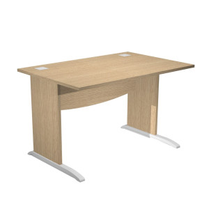 SCRIVANIA OPERATIVA FIANCHI A L MELAMINICO 120X80CM H73CM ROVERE AGORA' BASIC COD. JPL120/C