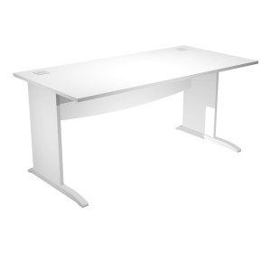SCRIVANIA OPERATIVA FIANCHI A L MELAMINICO 140X80CM H73CM BIANCO AGORA' BASIC COD. JPL140/3