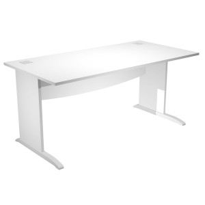 SCRIVANIA OPERATIVA FIANCHI A L MELAMINICO 180X80CM H73CM BIANCO AGORA' BASIC COD. JPL180/3