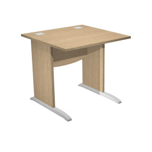 SCRIVANIA OPERATIVA FIANCHI A L MELAMINICO 80X80CM H73CM ROVERE AGORA' BASIC COD. JPL80/C