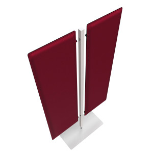 PIANTANA A 2 PANNELLI MOODY ROSSO H160