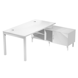 SCRIVANIA MOBILE SERVIZIO PORTANTE 120X80CM H72,5CM BIANCO AGORA' COD. SOL120-CONS-3-AM