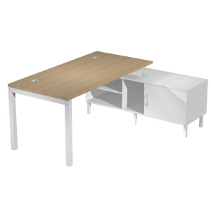 SCRIVANIA MOBILE SERVIZIO PORTANTE 180X80CM H72,5CM ROVERE AGORA' COD. SOL180-CONS-C-AM