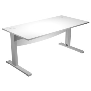 SCRIVANIA OPERATIVA FIANCHI A L METALLO 140X80CM L73CM BIANCO AGORA' BASIC COD. URB/V-140+MOD/3