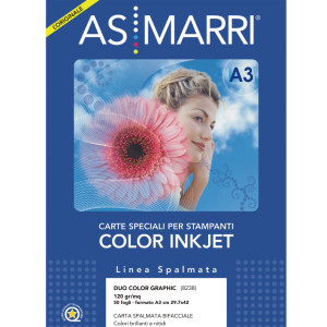 CARTA INKJET A3 120GR 50FG DUO COLOR GRAPHIC PATINATA DOUBLE-FACE 8238 MARRI