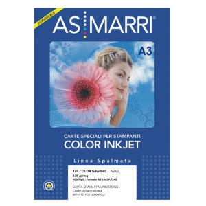 CARTA INKJET A3 125GR 100FG COLOR GRAPHIC EFFETTO PHOTO 9260 AS MARRI COD. 9260