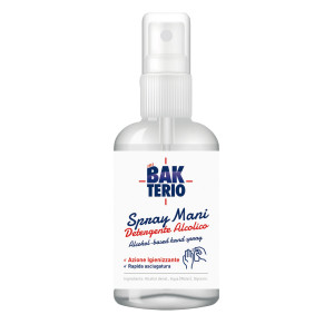 SPRAY DETERGENTE MANI ALCOLICO 77 60ML BAKTERIO COD. BK018