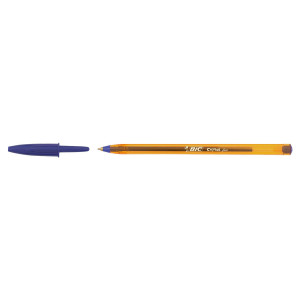 SCATOLA 50 PENNA SFERA CRISTAL  FINE -50 0,8MM BLU BIC COD. 872730