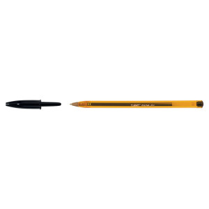 SCATOLA 50 PENNA SFERA CRISTAL  FINE -50 0,8MM NERO BIC COD. 872731