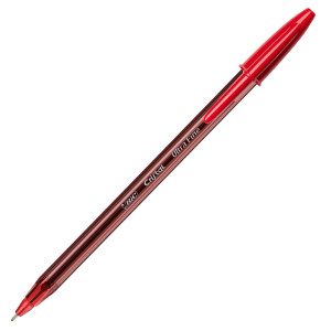 SCATOLA 20 PENNA SFERA CON CAPPUCCIO CRISTALÂ® EXACT 0.7MM ROSSO BICÂ®