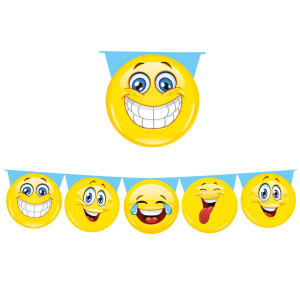 FESTONE SAGOMATO EMOTICONS LUNGH. 6MT BIG PARTY COD. 60684