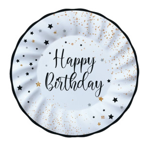 8 PIATTI D25CM HAPPY BIRTHDAY BIG PARTY COD. 74544