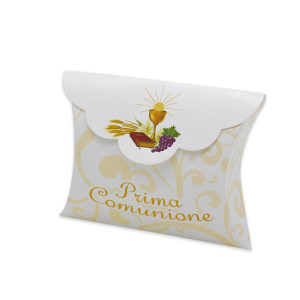 25 SCATOLINE PORTACONFETTI 10X8X3CM COMUNIONE BIG PARTY COD. 81601