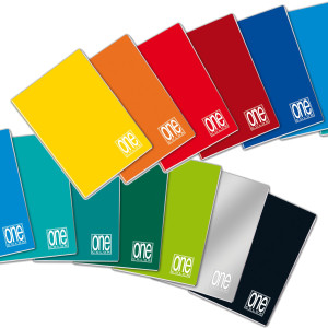 QUADERNO ONE COLOR A5 80GR 0Q CF.10 20+1F COD. 1406