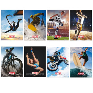 MAXIQUADERNO A4 20FG+1 80GR 1 RIGO C/MARGINE ENJOY SPORT 2023 BLASETTI COD. 8300