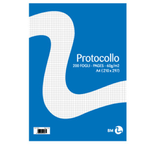 FOGLI PROTOCOLLO A4 60GR 20FG 4MM BM COD. 0100261