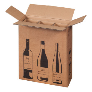 10 SCATOLE PER TRE BOTTIGLIE WINE PACK 30,5X10,8X36,8CM COD. 222103110