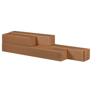 10 SCATOLE A TUBO SQUARE BOX 10,5X10,5X87CM CHIUSURA A NASTRO COD. 222115310