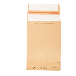 250 SACCHETTI A FONDO QUADRO E-GREEN CARTA KRAFT AVANA C5 16,2X22,9X4+10CM COD. 69112