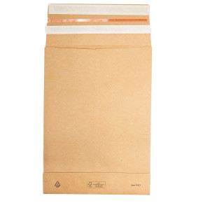 250 SACCHETTI A FONDO QUADRO E-GREEN CARTA KRAFT AVANA B4 25X35X5+10CM COD. 69113
