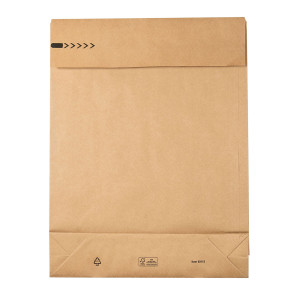 200 SACCHETTI A FONDO QUADRO E-GREEN CARTA KRAFT AVANA C3 35X45X8+10CM COD. 69115