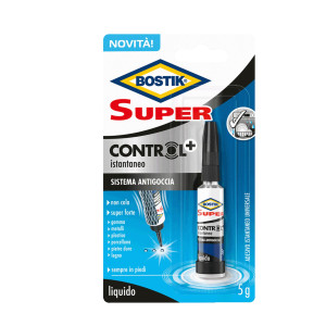 COLLA ISTANTANEA UNIVERSALE BOSTIK SUPER CONTROL 5G C/SISTEMA ANTIGOCCIA COD. D2718