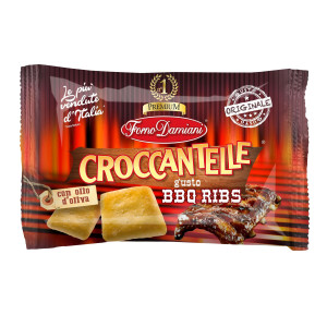 SACCHETTO 35GR CROCCANTELLE GUSTO BBQ RIBS COD. FDCBR CONFEZIONE DA 50
