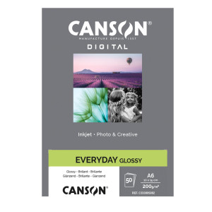 CARTA INKJET EVERYDAY 10X15CM 50FG 200GR GLOSSY CANSON COD. C33300S002