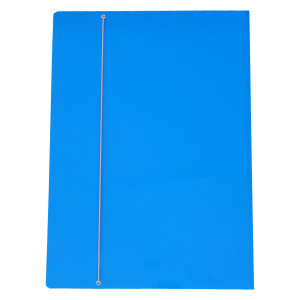 CARTELLINA C/ELASTICO CARTONE PLASTIFICATO 35X50CM AZZURRO 35EL COD. CG0035LDXXXAN06